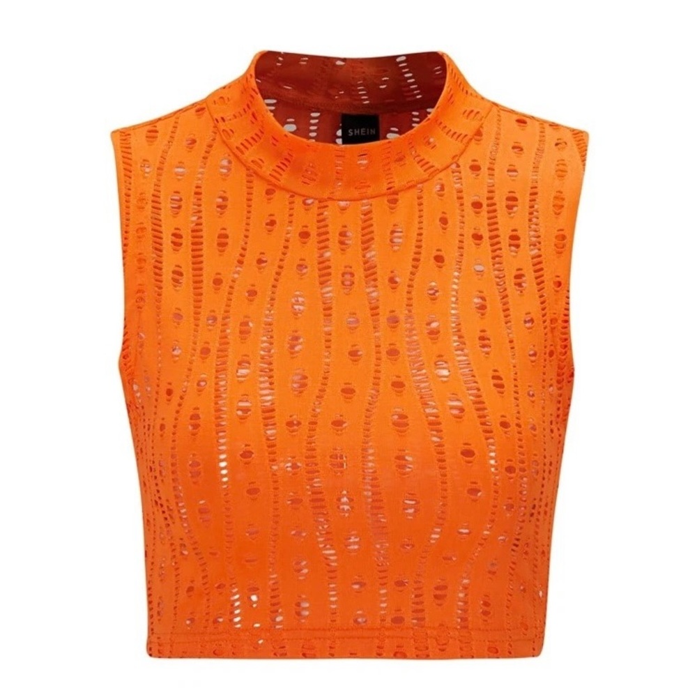 Orange crop top